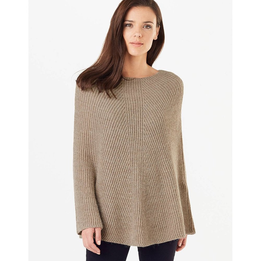 Phase Eight Elenor Oatmeal Poncho